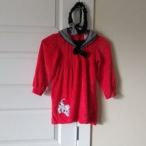 Girls dress sz 5 with head band in great condition